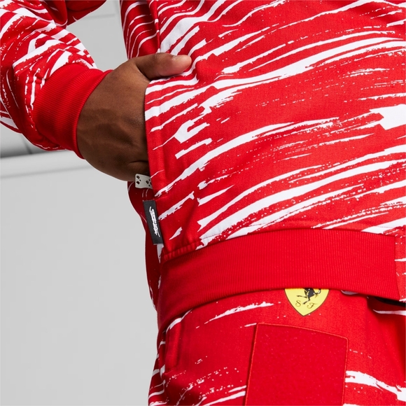 NWT PUMA x Scuderia Ferrari x Joshua Vides Red Rosso Corsa F1 Race Jacket XXL - Picture 11 of 13